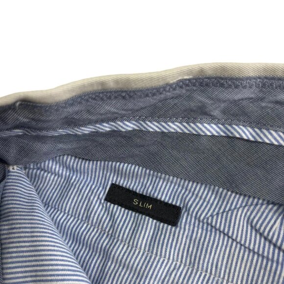 J. Crew chino pants men's 32 gray bowery slim straight 29 inseam - Picture 4 of 8